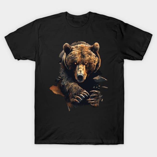 Secrets Shrouded In Grizzly Bear T-Shirt by Gorilla Animal